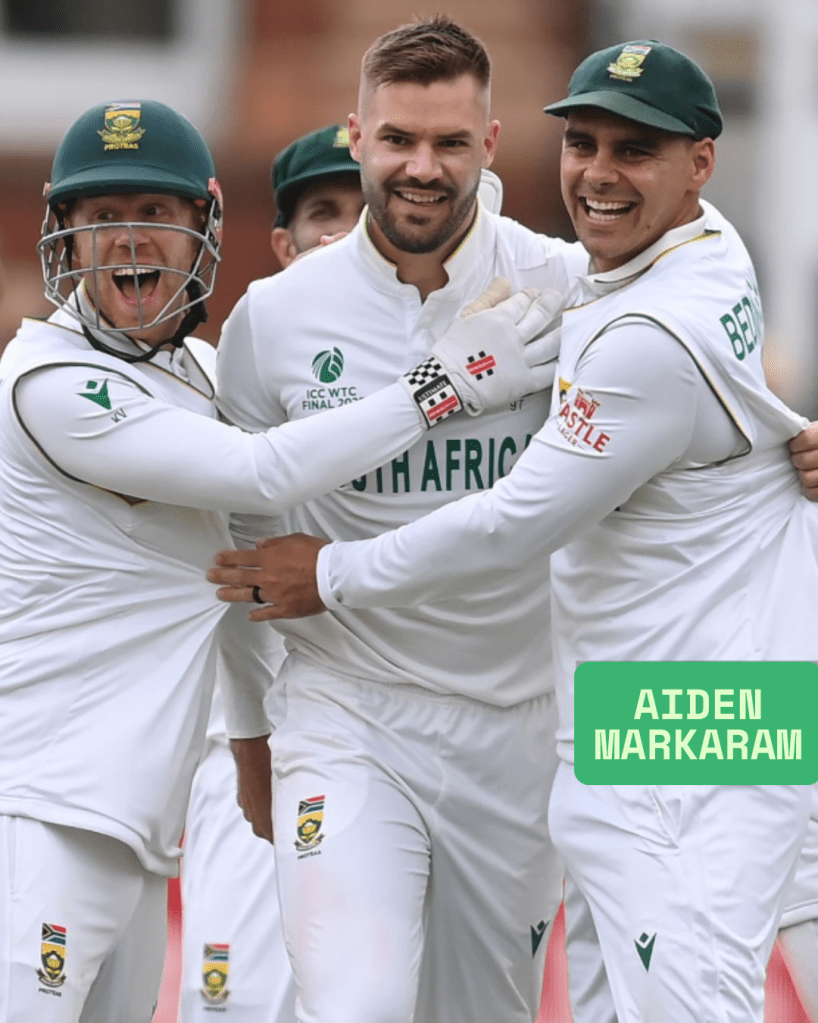 Teammates praising Aiden Markaram 